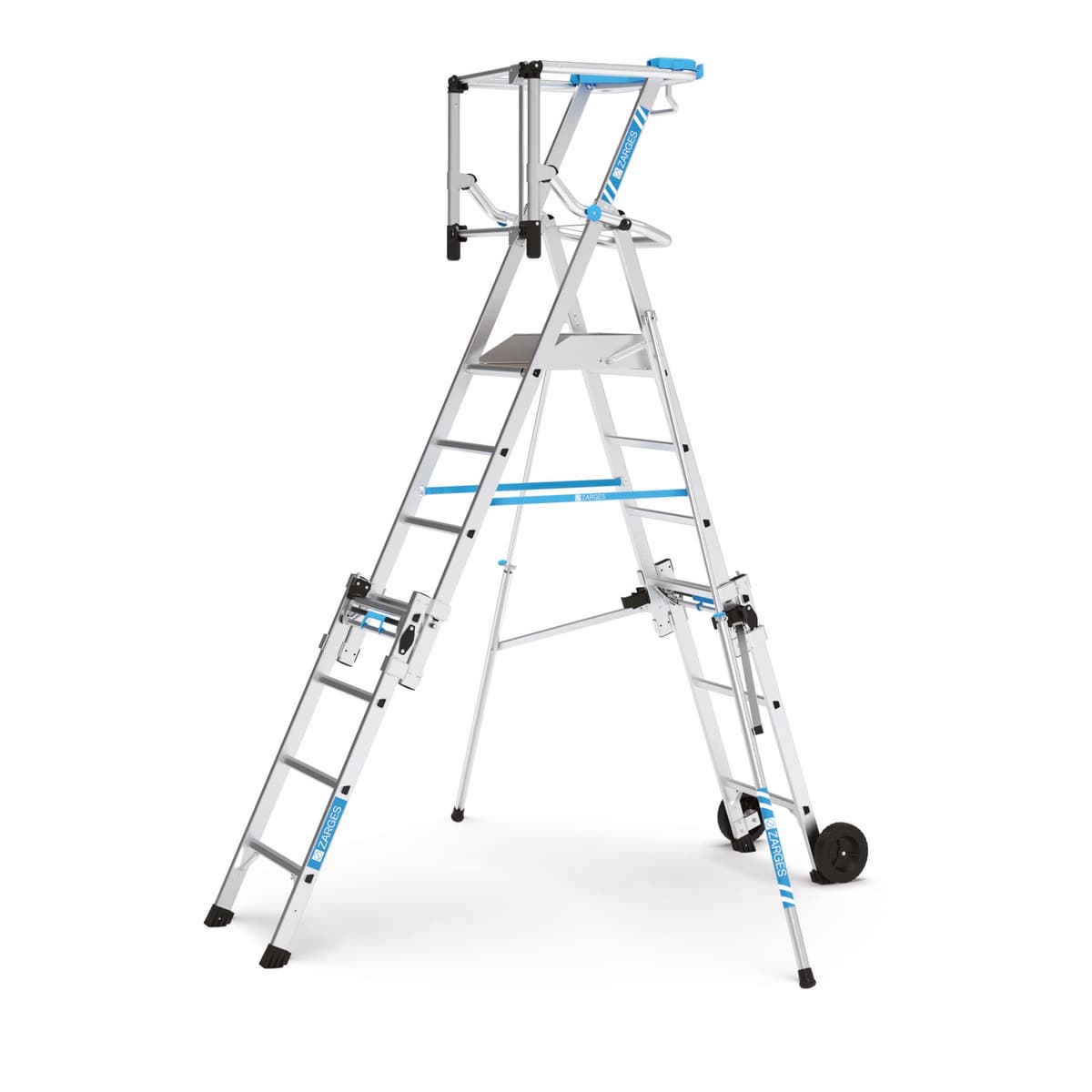 Телескопическая лестница платформа Zarges ZAP Masterflex S 7 ступеней 41218