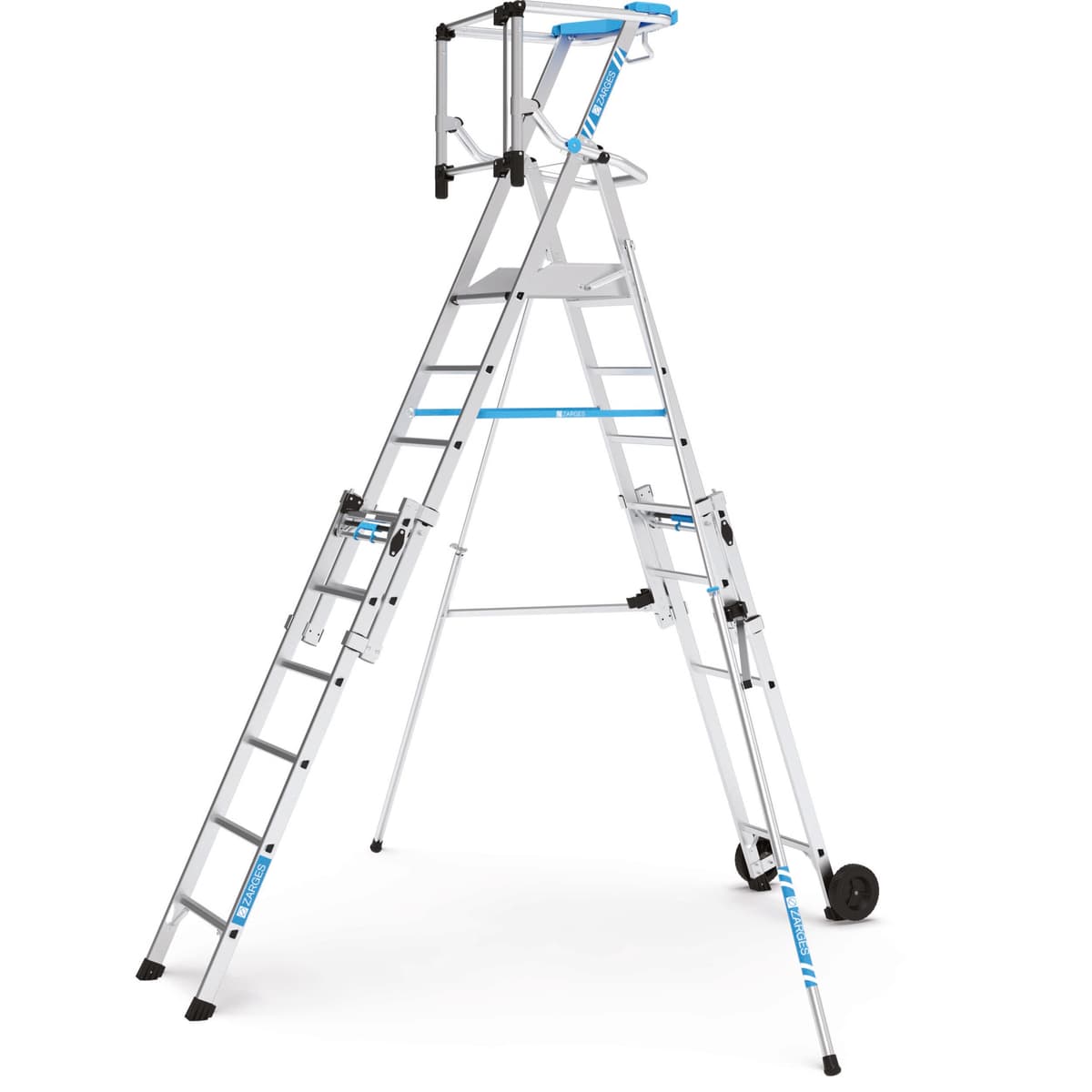 Телескопическая лестница платформа Zarges ZAP Masterflex S 9 ступеней 41219