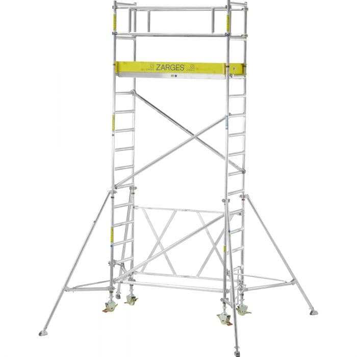 Складная вышка Zarges CompactMaster 1T площадка 0,6х1,8м высота 0,95 м 53300