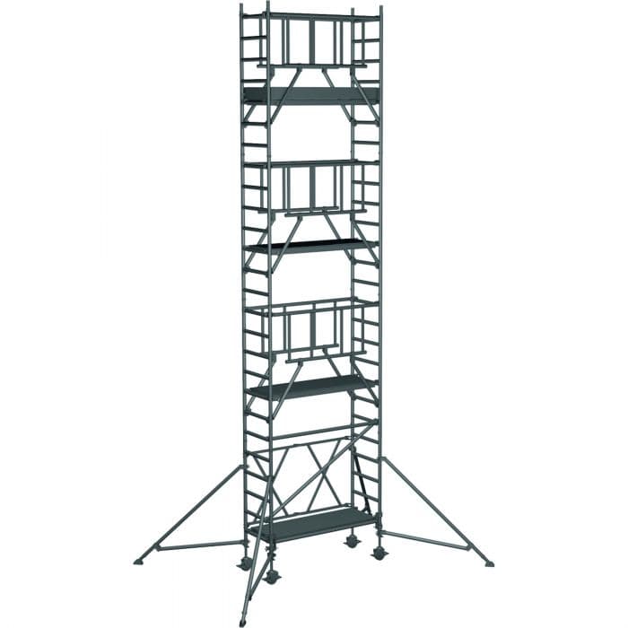 Складная вышка Zarges CompactMaster S-PLUS 1T площадка 0,6х1,8 м высота 7,6 м 53171