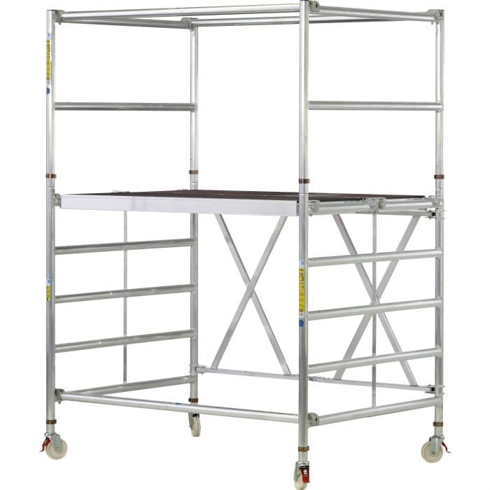 Складная вышка Zarges CompactMaster 2T площадка 1,2х1,8 м высота 0,95 м 53400