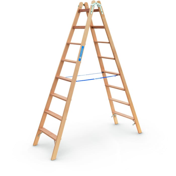 Стремянка деревянная Zarges Crestastep B ступени 2x8 40029
