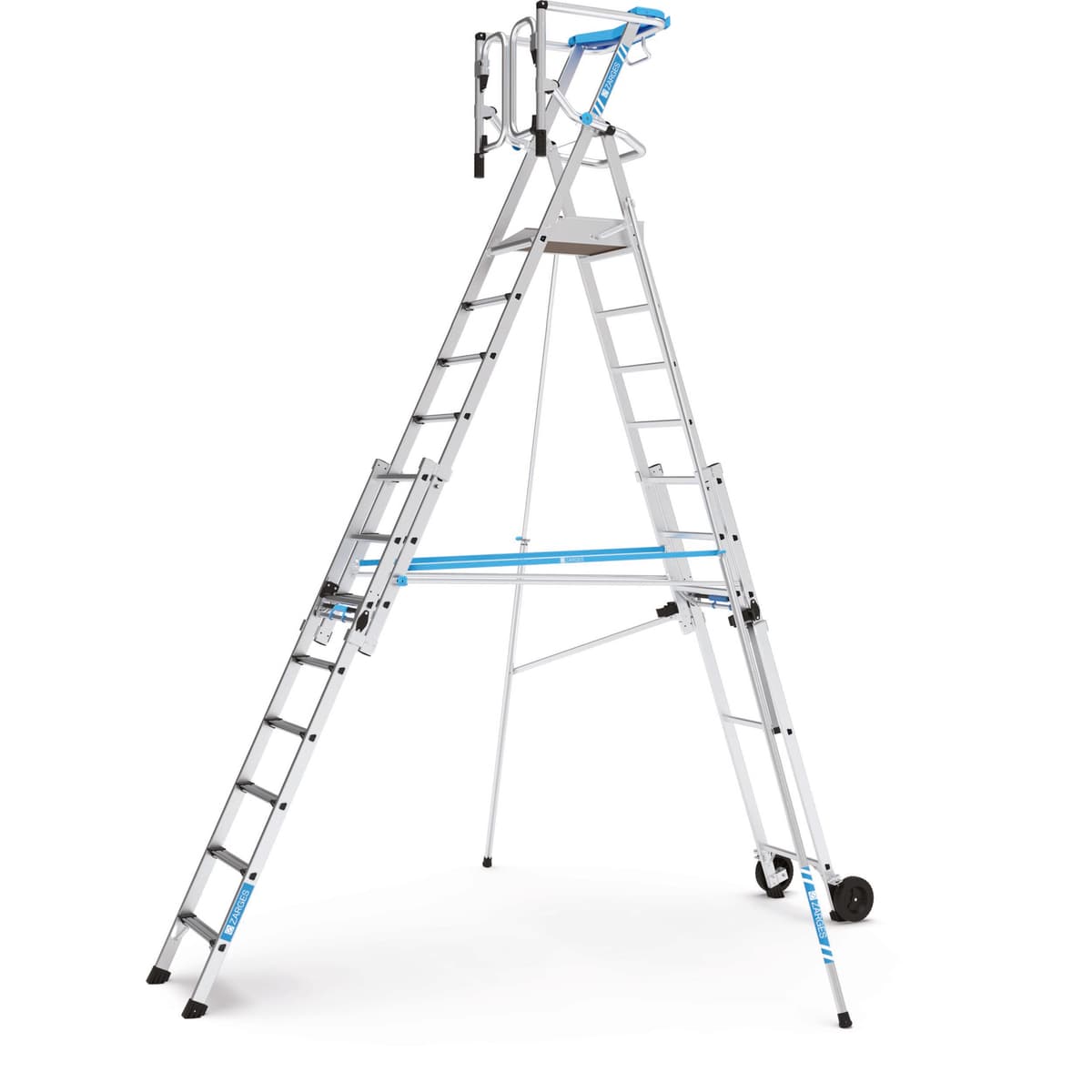 Телескопическая лестница платформа Zarges ZAP Masterflex Plus S 12 ступеней 41159
