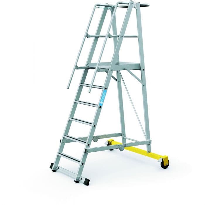 Передвижная складная лестница Zarges ZAP Safemaster Plus S 7 ступеней 41204