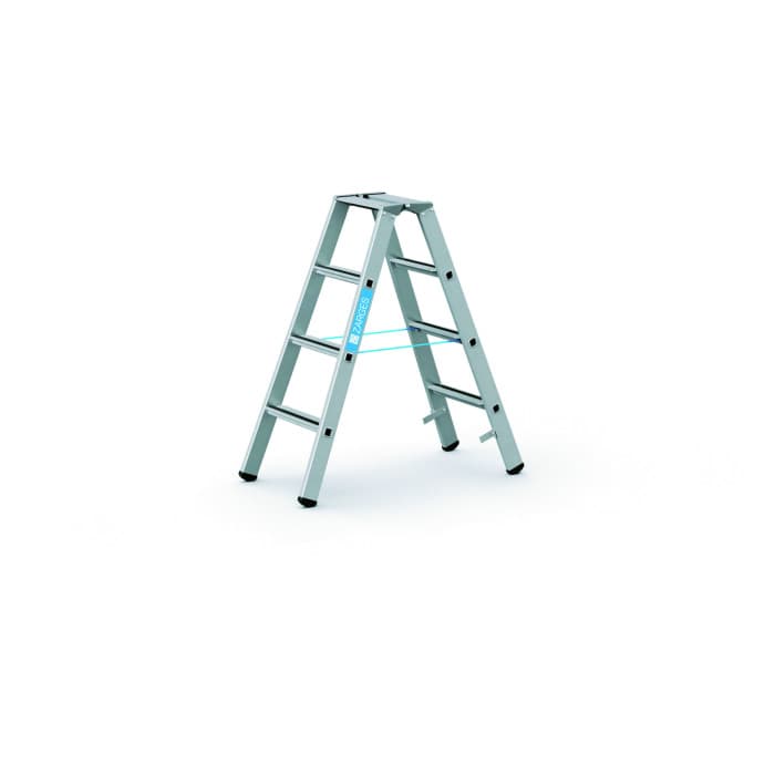 Стремянка с закреплёнными ступенями Zarges Saferstep B ступени 2х4 41304