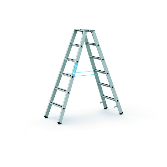 Стремянка с закреплёнными ступенями Zarges Saferstep B ступени 2х6 41306
