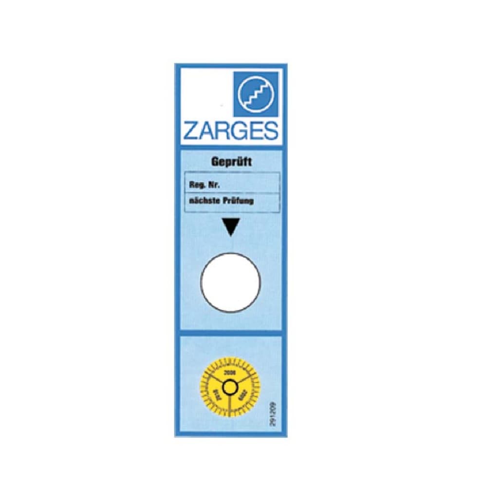 Контрольная наклейка Zarges 891209