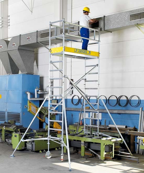 Передвижная вышка без связей со стандартной площадкой Zarges Z600 52160