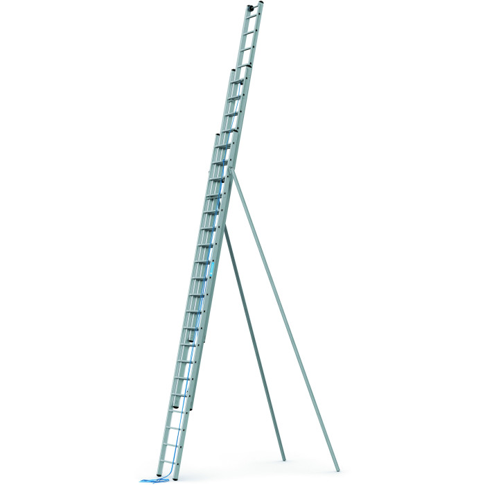 Трехсекционная лестница с тросовой тягой Zarges Skyline 3E ступени 3x20 40448